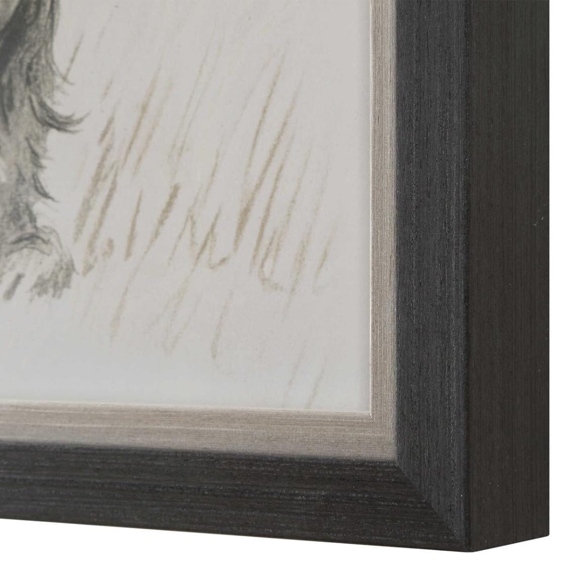 Uttermost Loyal Companion Framed Dog Prints, Set of 9.