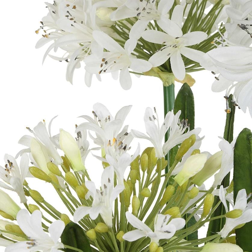 Uttermost Purity Agapanthus Centerpiece.