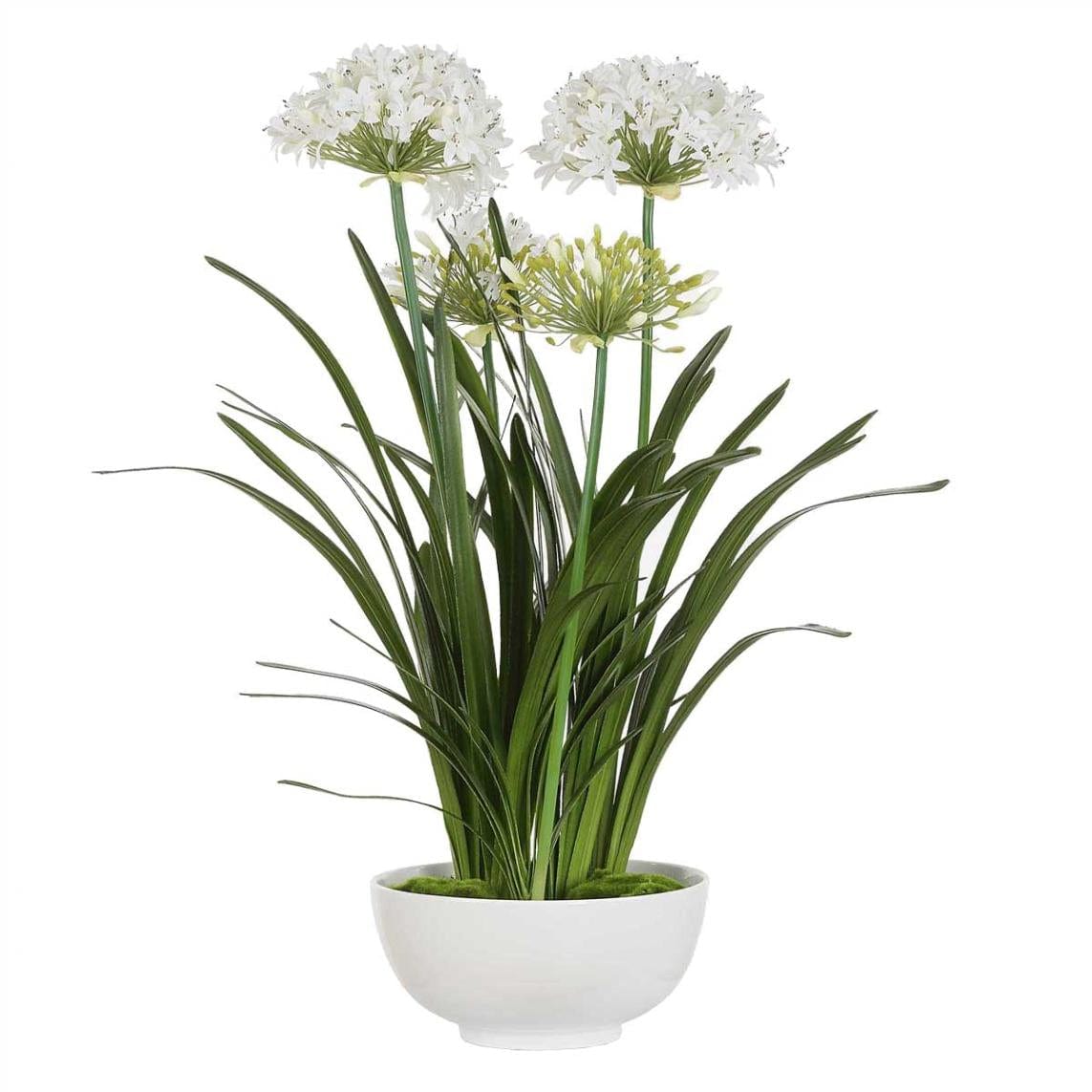 Uttermost Purity Agapanthus Centerpiece.
