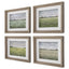 Uttermost Quiet Meadows Framed Prints, Set of 4.