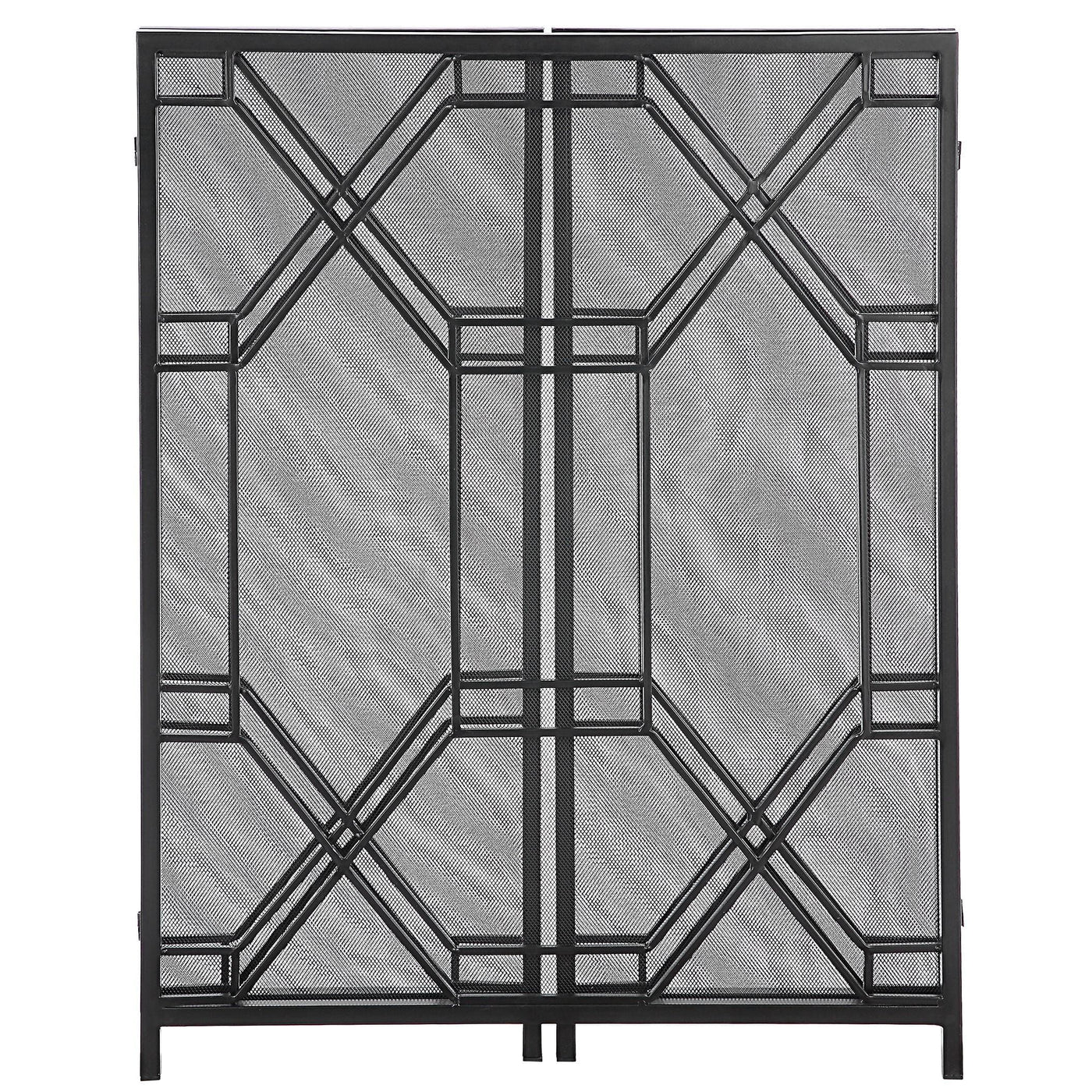 Uttermost Accessories Uttermost Rosen Geometric Fireplace Screen House of Isabella UK