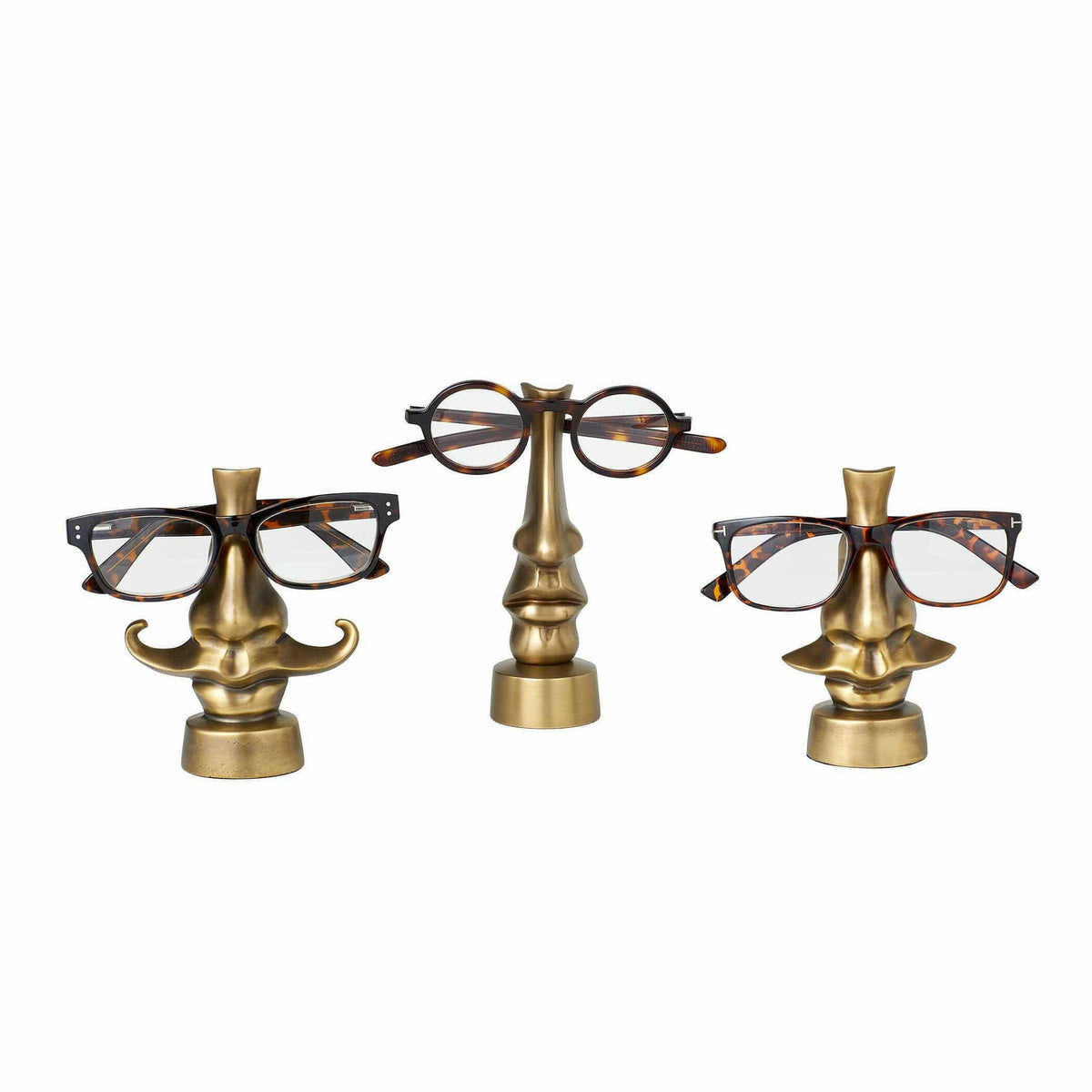 the Eyes Have It Glasses Stand Handlebar - Brass.