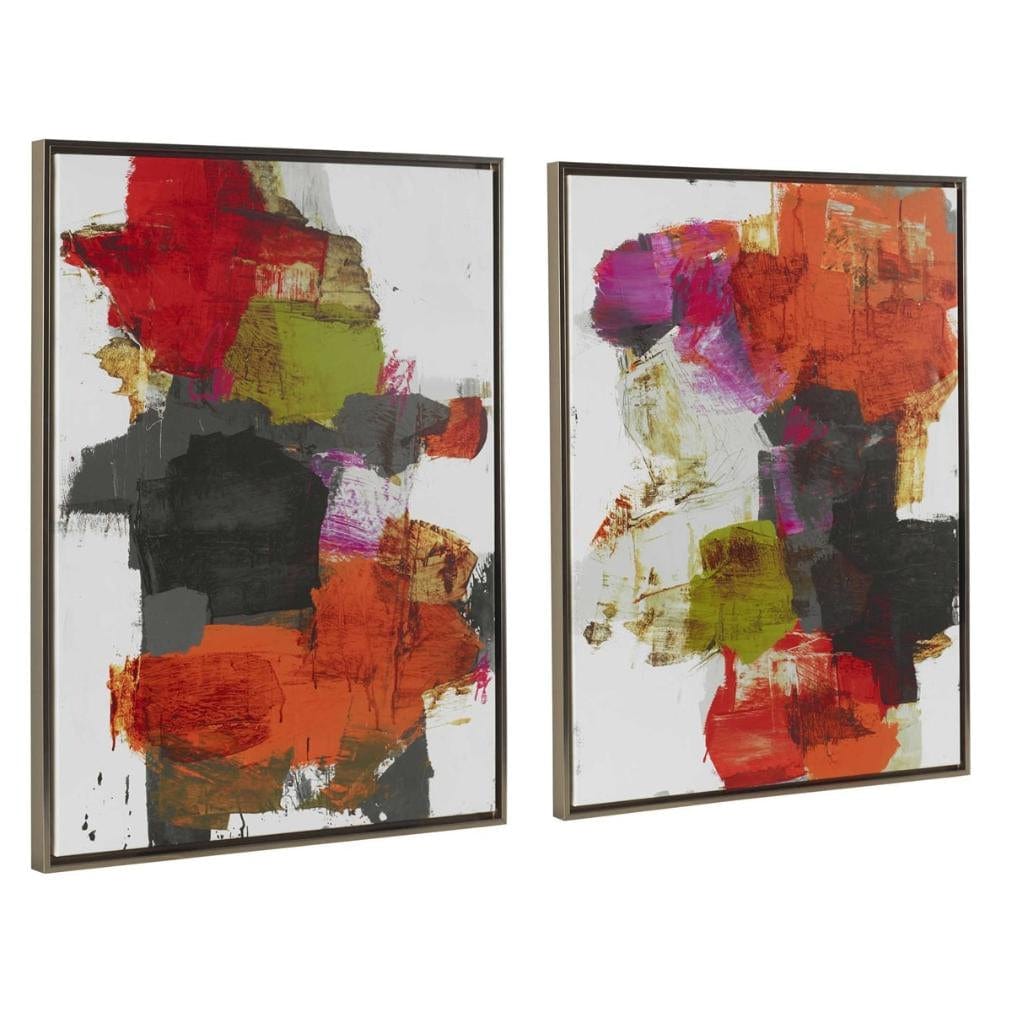 Uttermost Tried and True Framed Abstract Art, Set of 2.