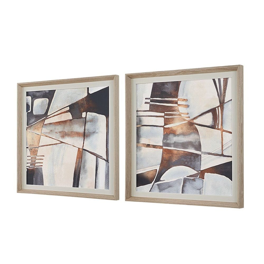Uttermost Vetrina Framed Prints Set of 2.