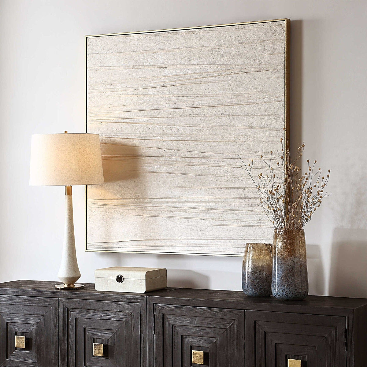 Uttermost Walking the Line Hand Painted Canvas.