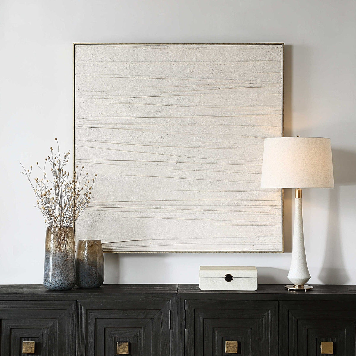 Uttermost Walking the Line Hand Painted Canvas.