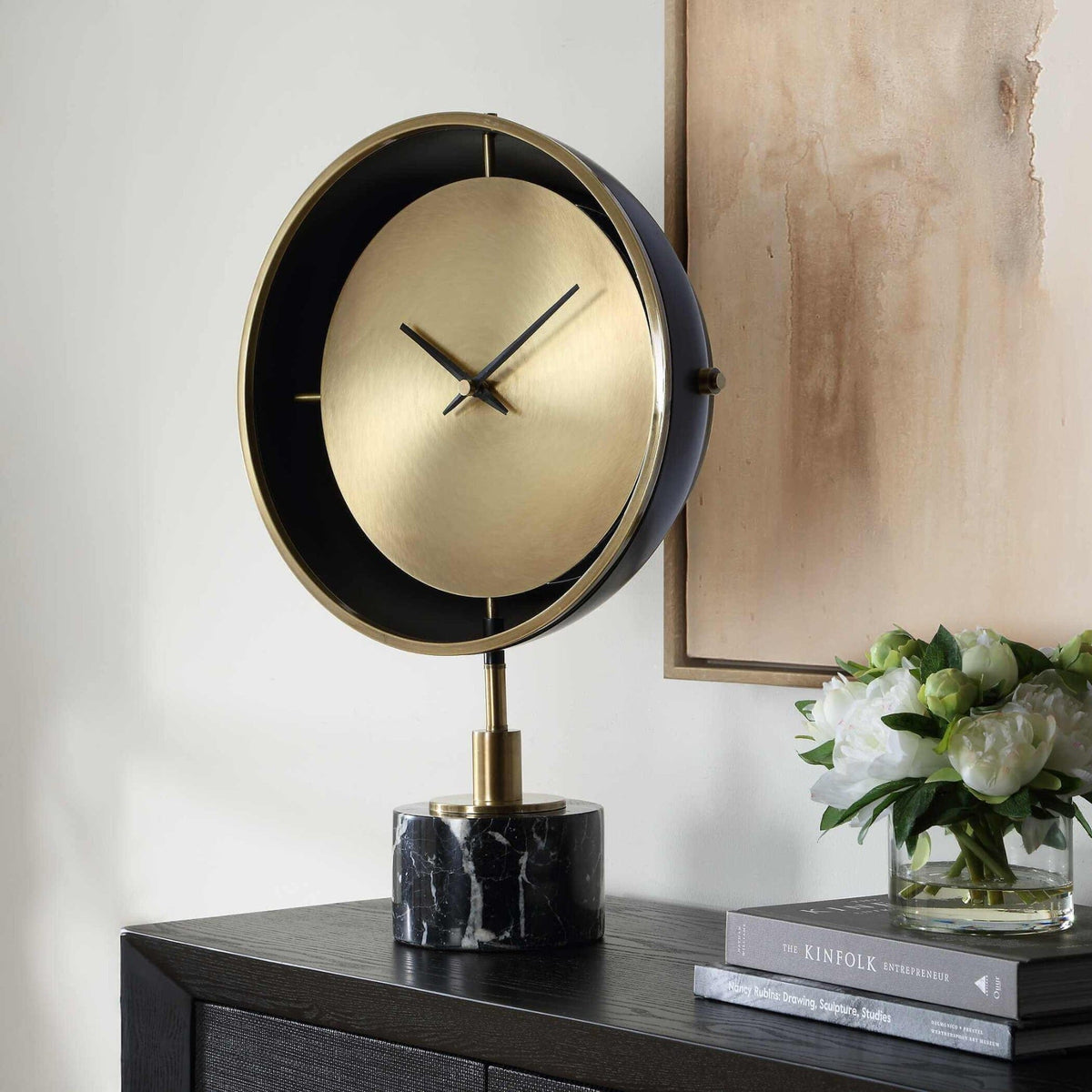 Uttermost Accessories Velar Modern Table Clock House of Isabella UK