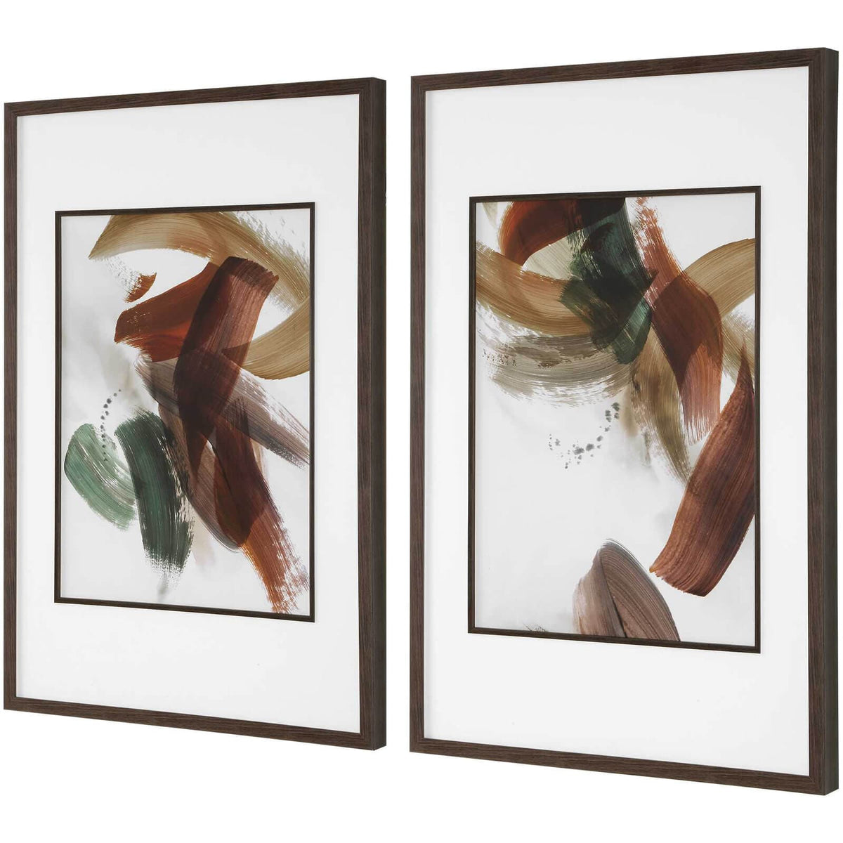 Uttermost Accessories Velocity Framed Abstract Prints - Set of 2 House of Isabella UK