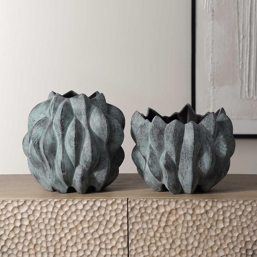 Uttermost Accessories Verdant Bronze, Vases Set of 2 House of Isabella UK