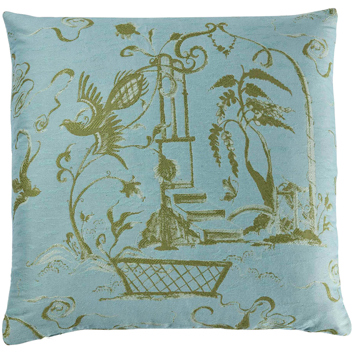 Uttermost Accessories Vintage Folly Pillow in Sky Blue House of Isabella UK