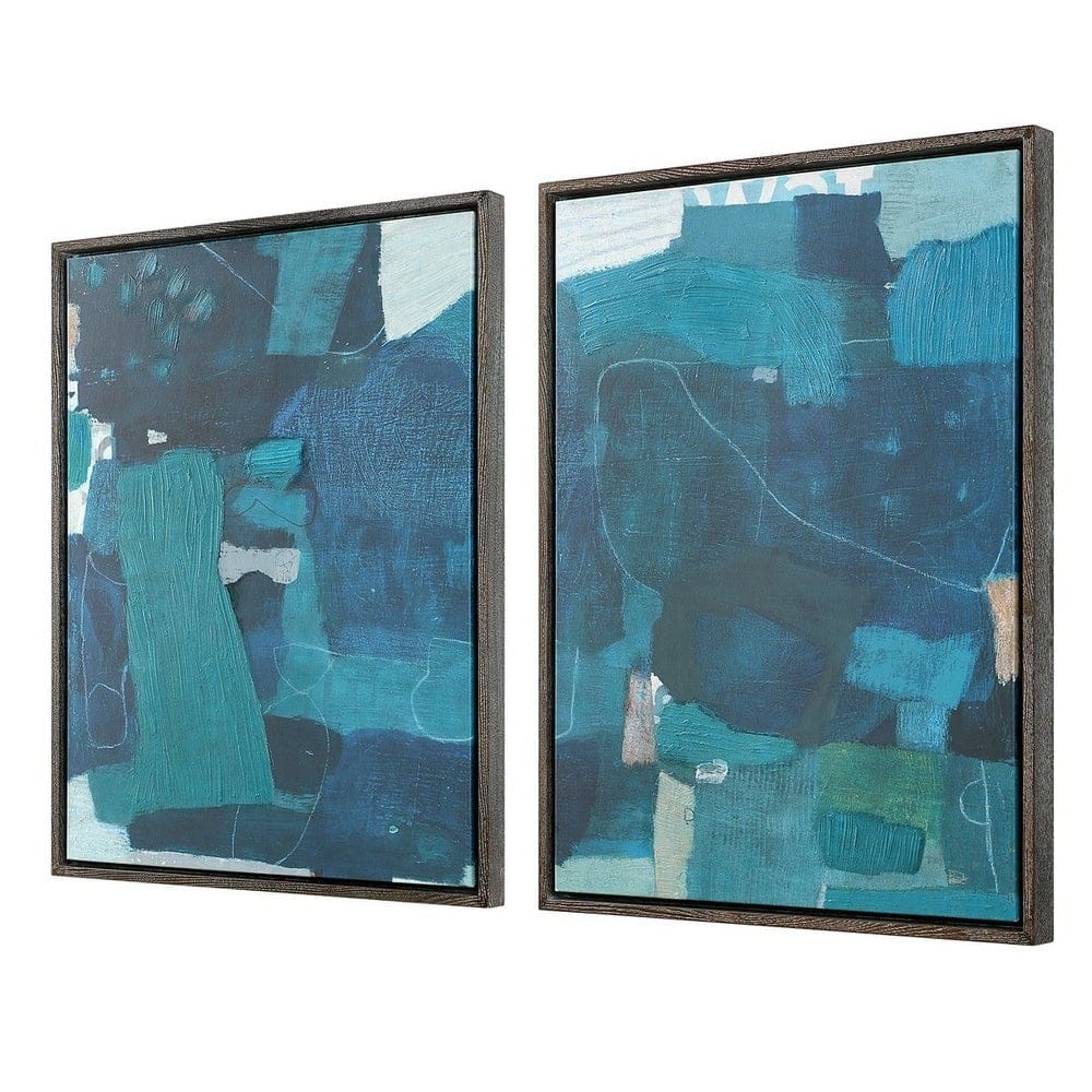 Uttermost Accessories Wait Until Dusk Framed Canvas Diptych Large Set of 2 House of Isabella UK