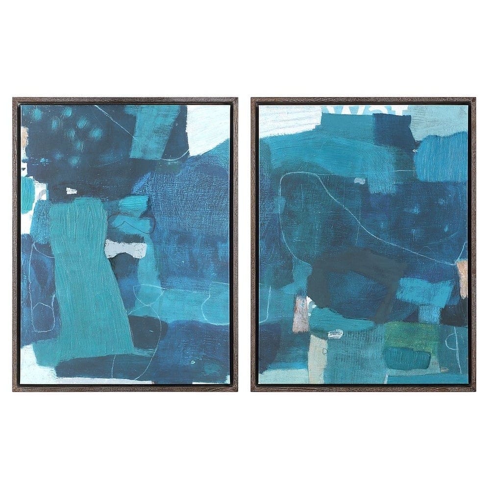 Uttermost Accessories Wait Until Dusk Framed Canvas Diptych Small Set of 2 House of Isabella UK