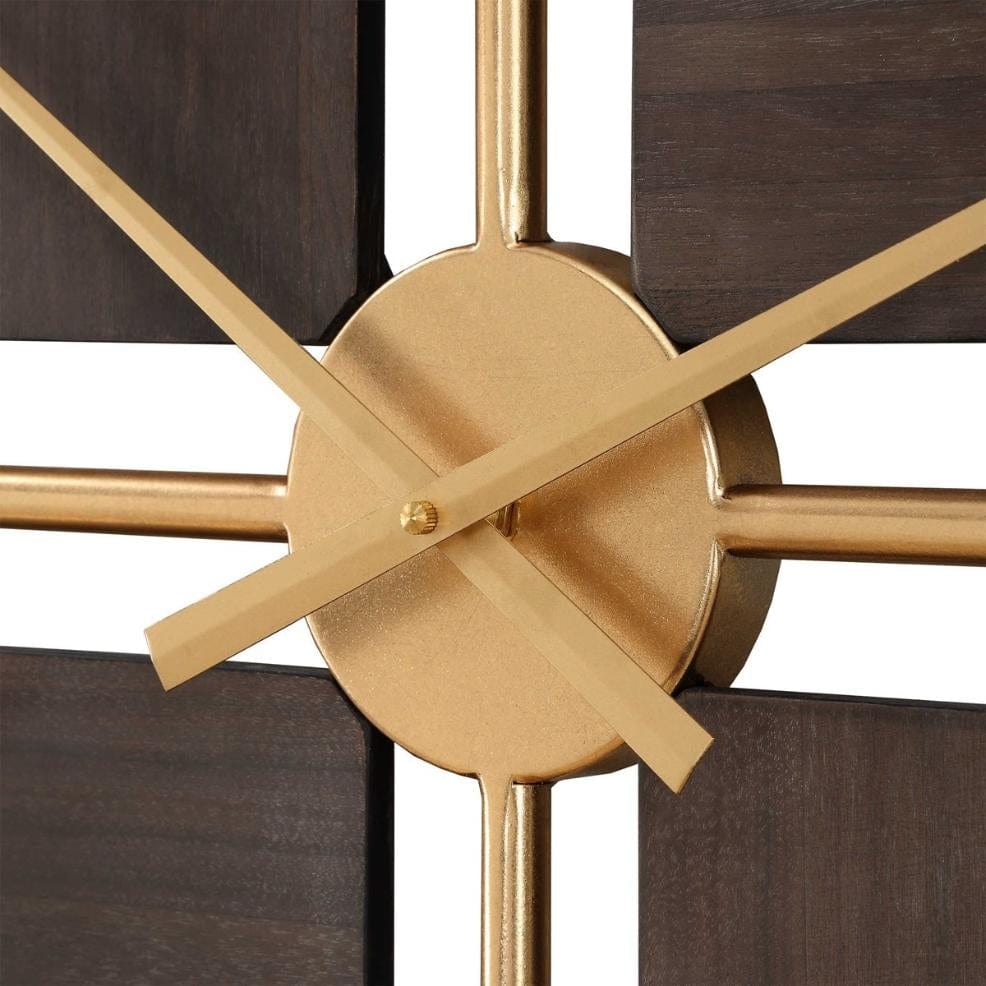 Walnut Elegance Wall Clock.