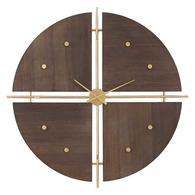 Uttermost Accessories Walnut Elegance Wall Clock House of Isabella UK