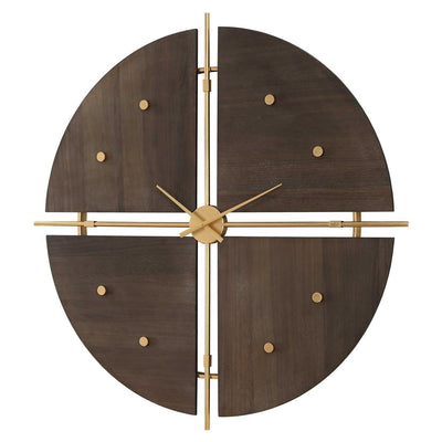 Uttermost Accessories Walnut Elegance Wall Clock House of Isabella UK