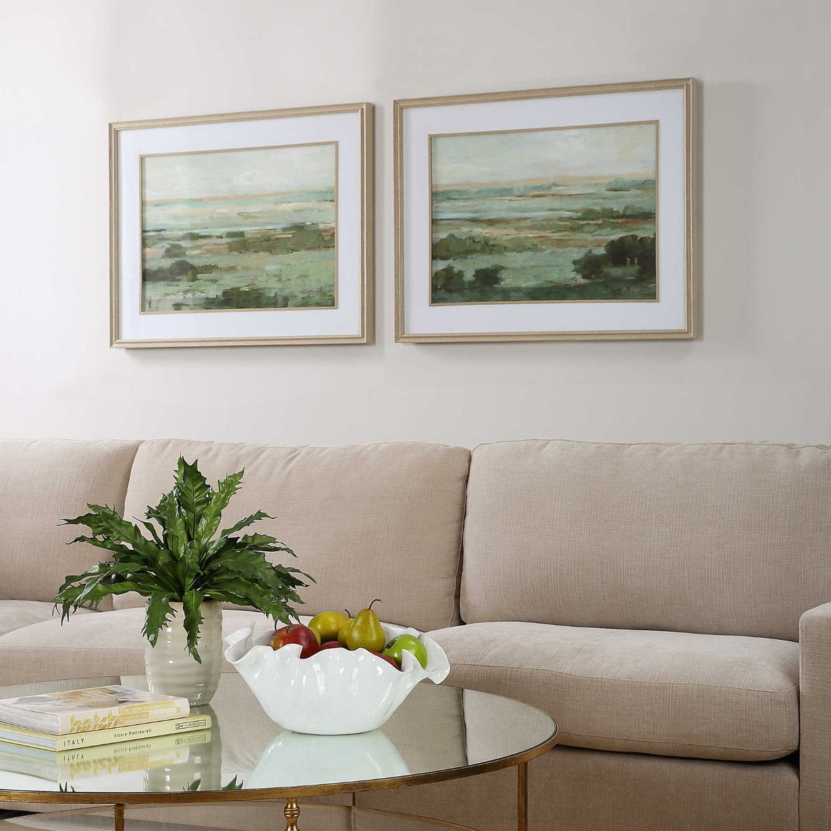 Uttermost Accessories Warm Valley Framed Prints Set of 2 House of Isabella UK