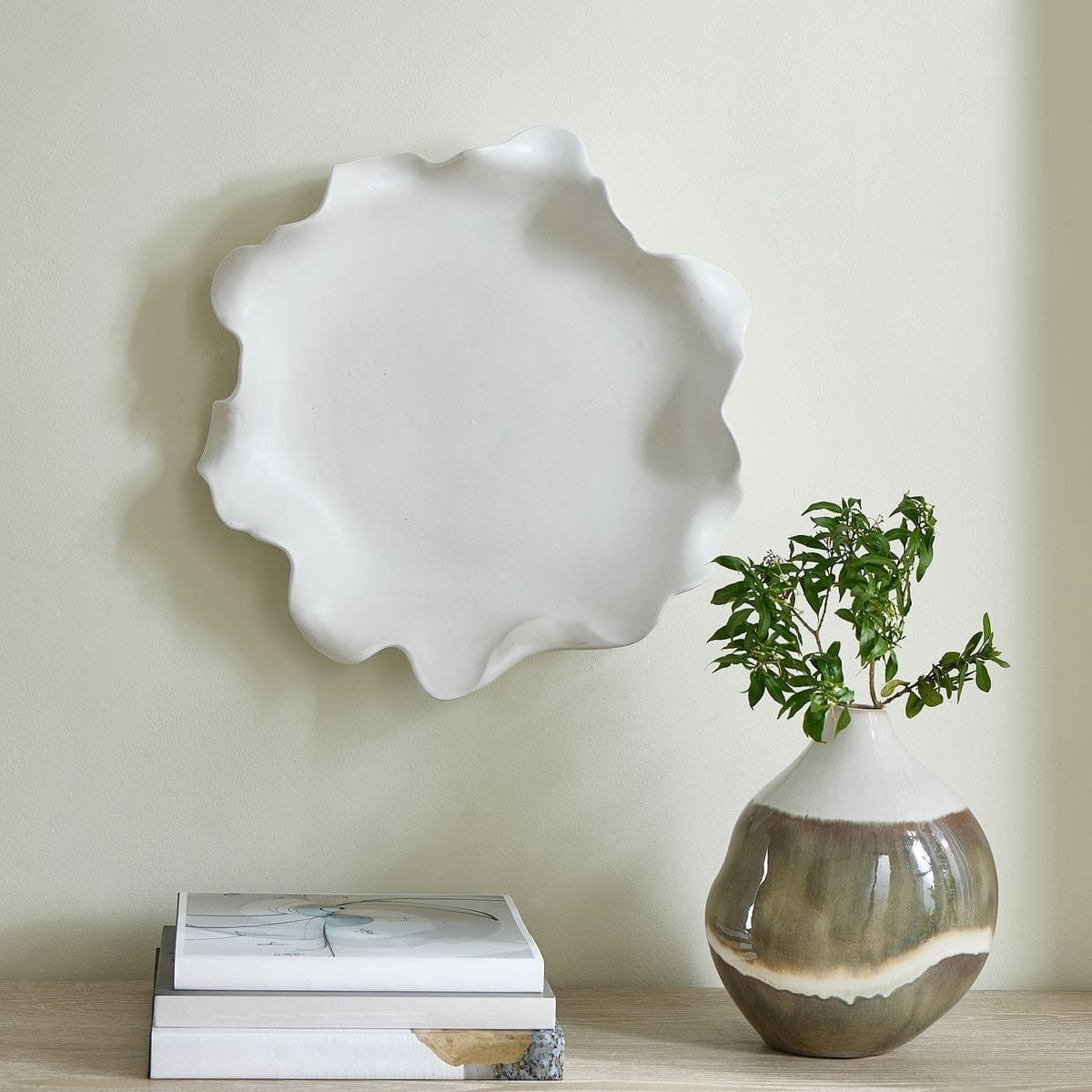 Uttermost Accessories Wave Crest White Outdoor Bowl House of Isabella UK