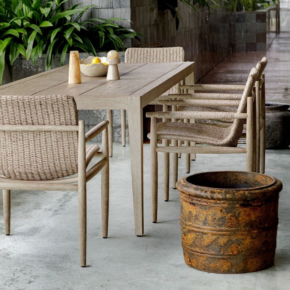 Uttermost Accessories Weathered Relic Rustic Outdoor Planter House of Isabella UK