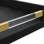Uttermost Accessories Wessex Black Shagreen Tray House of Isabella UK