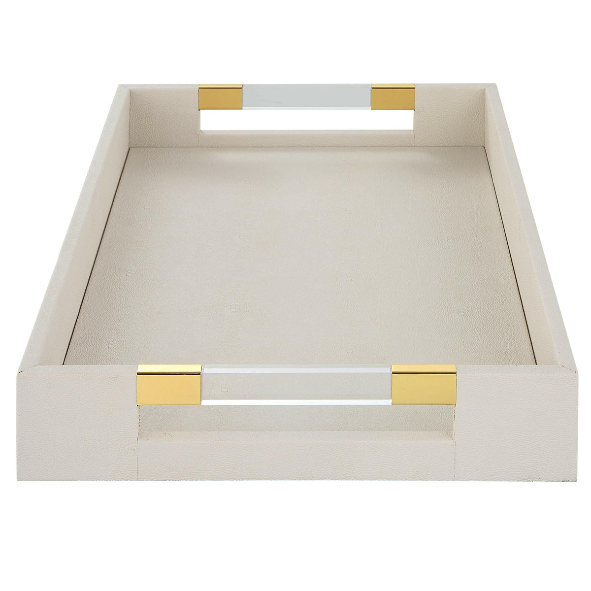 Wessex White Shagreen Tray.