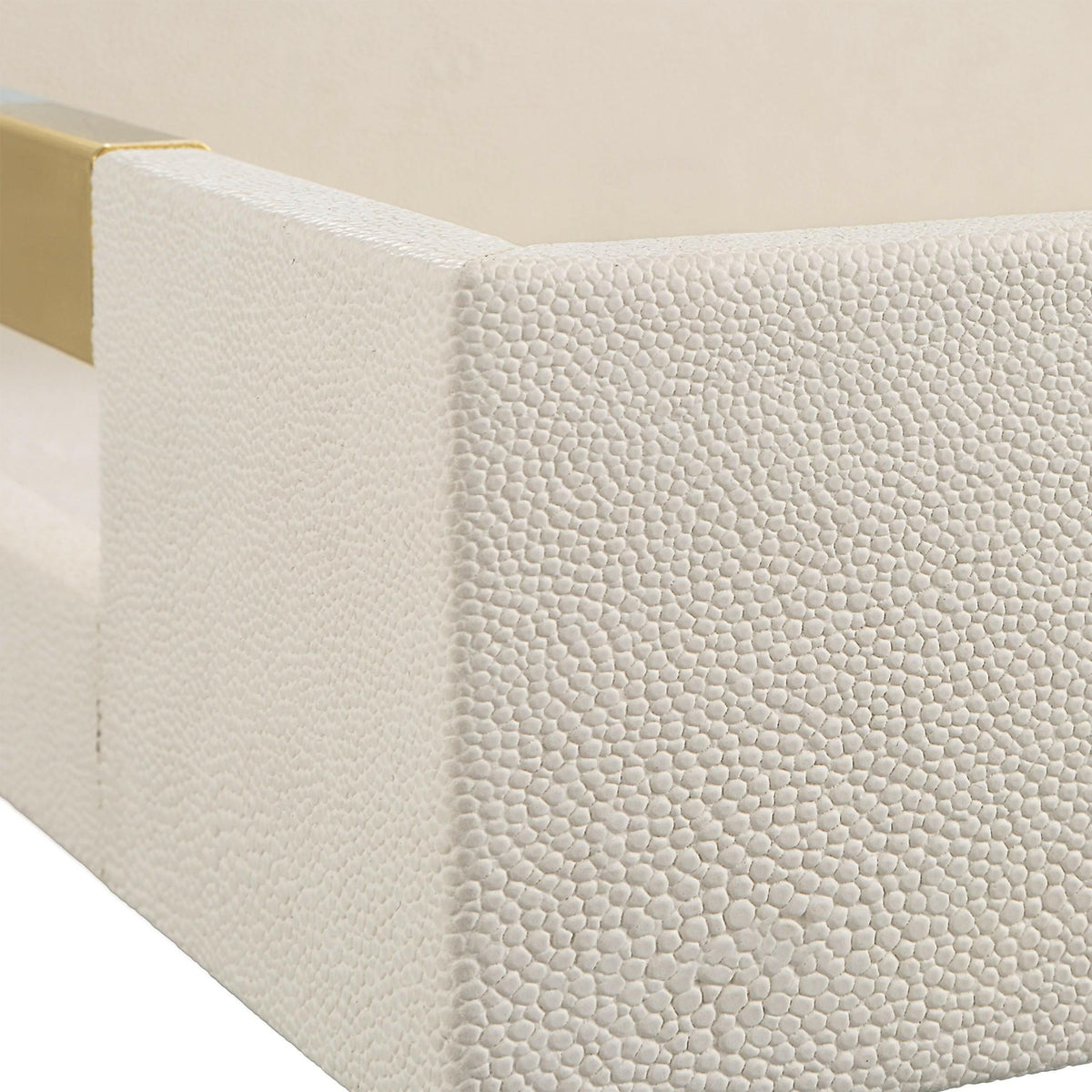 Wessex White Shagreen Tray.