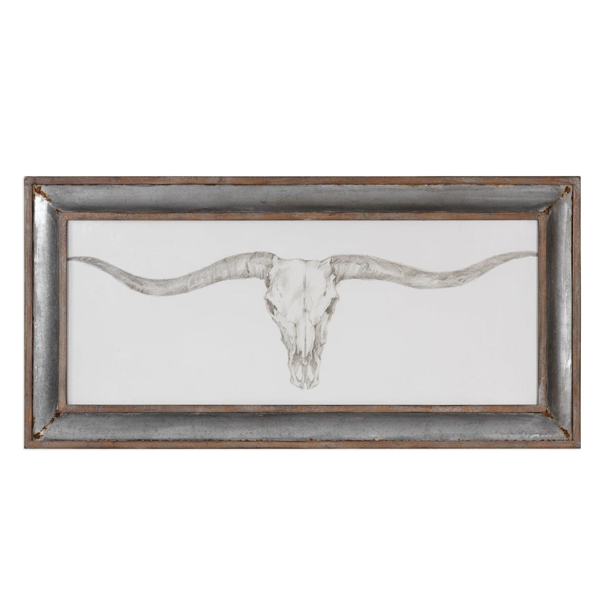 Uttermost Accessories Western Skull Mount Print House of Isabella UK