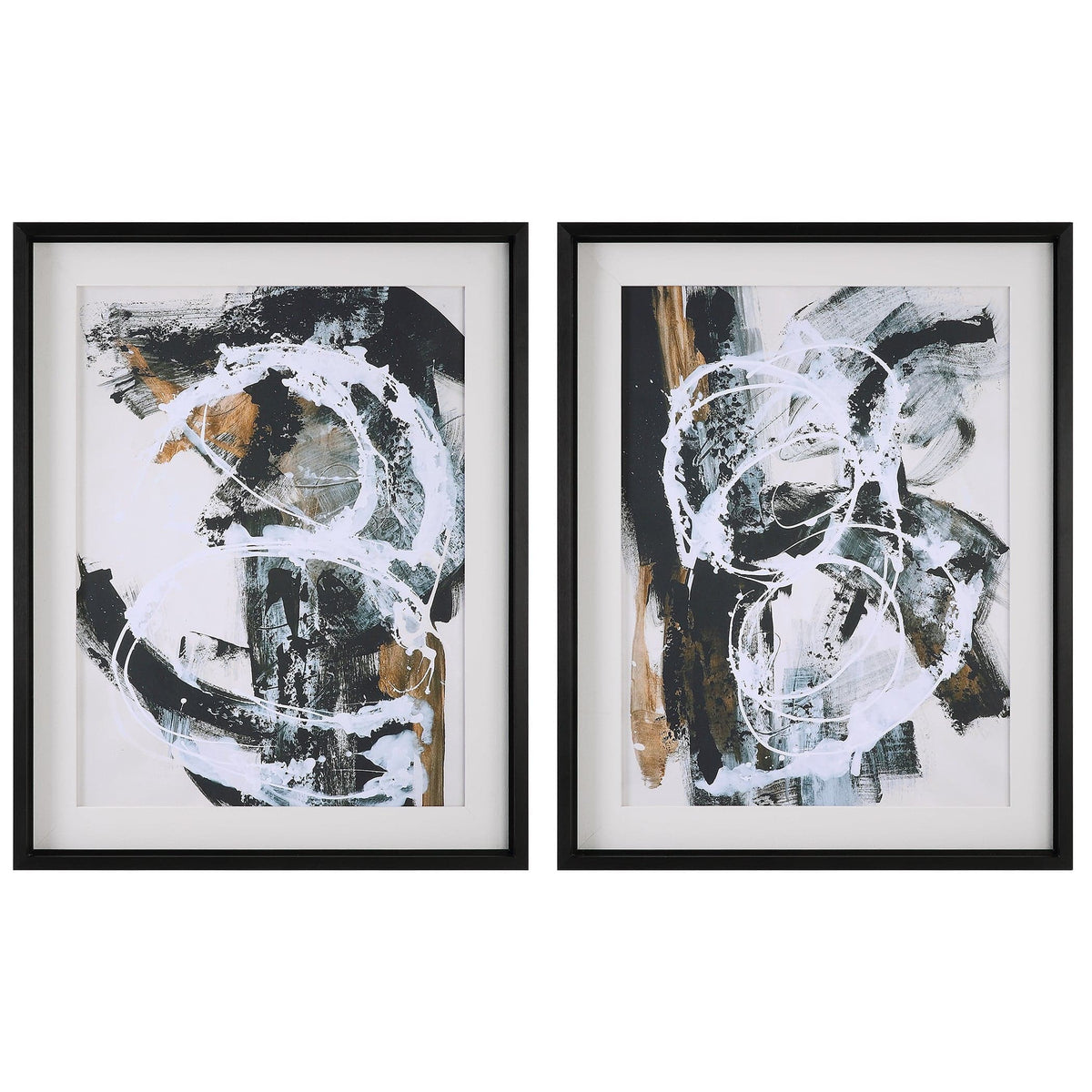 Uttermost Accessories Winterland Abstract Prints, Set/2 House of Isabella UK