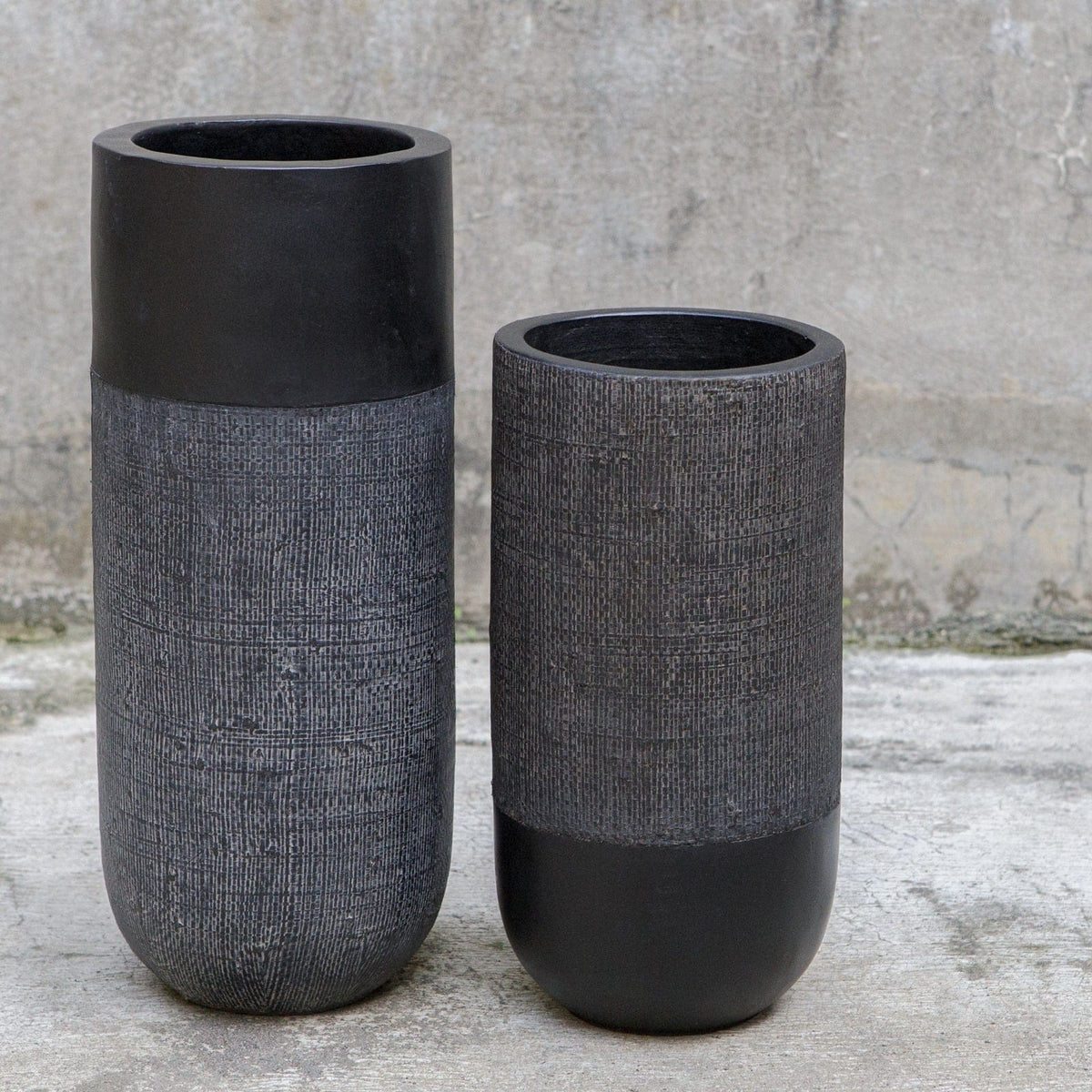 Uttermost Accessories Woven Shadow Vases, Set of 2 House of Isabella UK