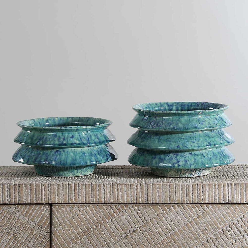 Uttermost Accessories Zigzag Bowls Set of 2 House of Isabella UK