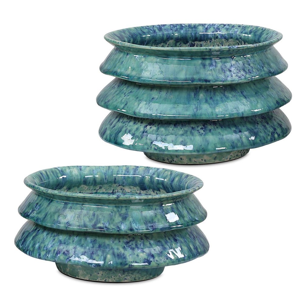 Uttermost Accessories Zigzag Bowls Set of 2 House of Isabella UK
