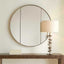 Amram Antique Brass Round Mirror