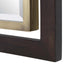 Bach Walnut & Brass Rectangle Mirror