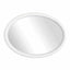 Bali White Ribbed Oval Mirror
