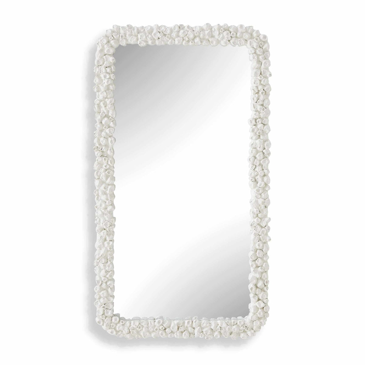 Barnacle Rectangular White Mirror