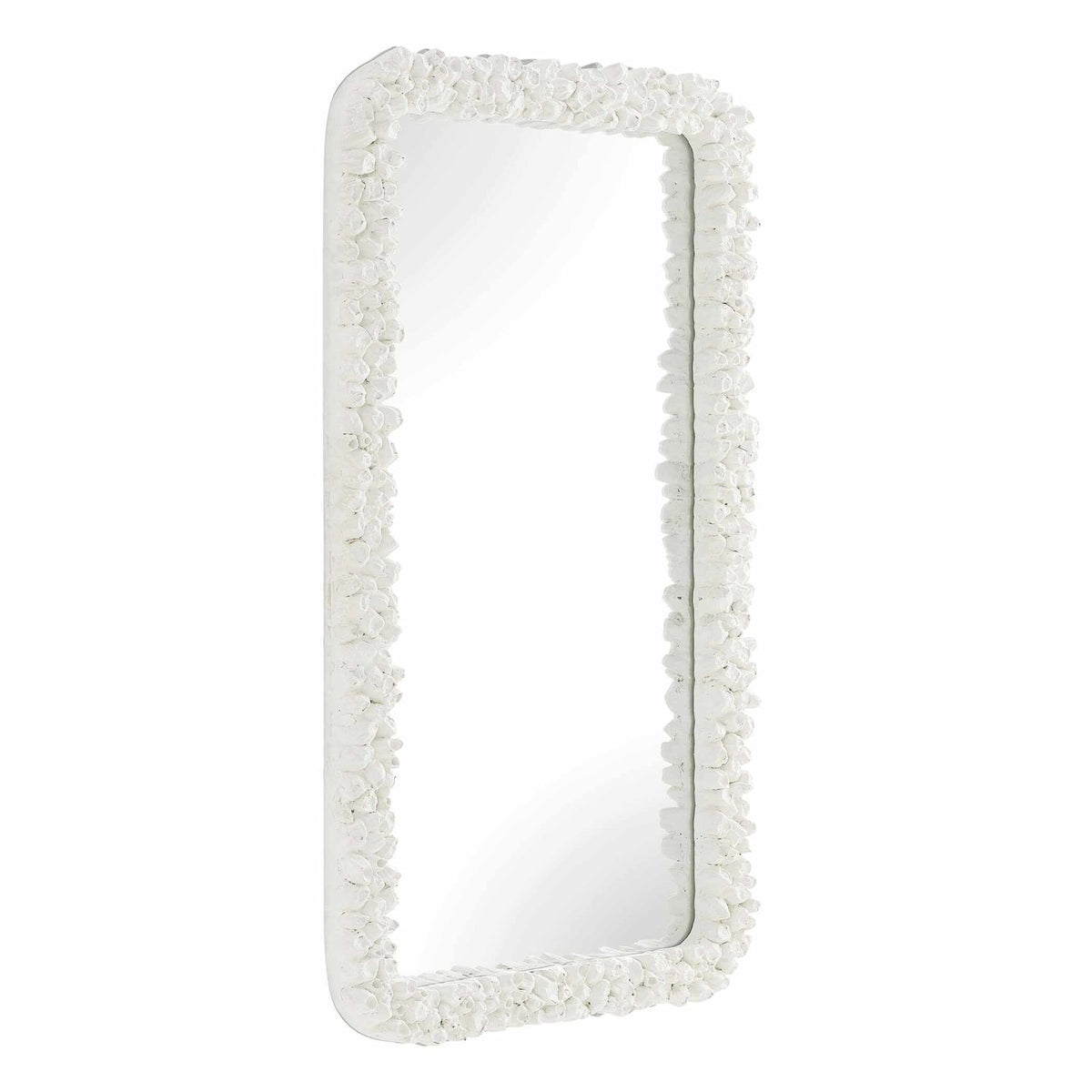 Barnacle Rectangular White Mirror