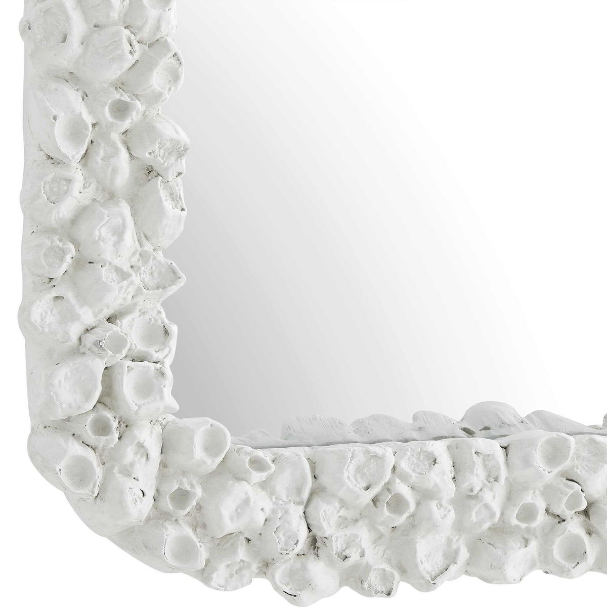 Barnacle Rectangular White Mirror