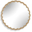 Cerrito Burnished Ivory Round Mirror