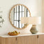 Cerrito Burnished Ivory Round Mirror