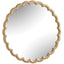 Cerrito Burnished Ivory Round Mirror
