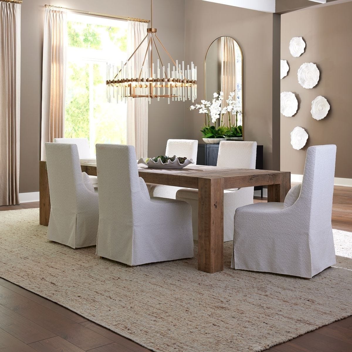 Uttermost Dining Aldan Extending Dining Table 213 - 295cm House of Isabella UK