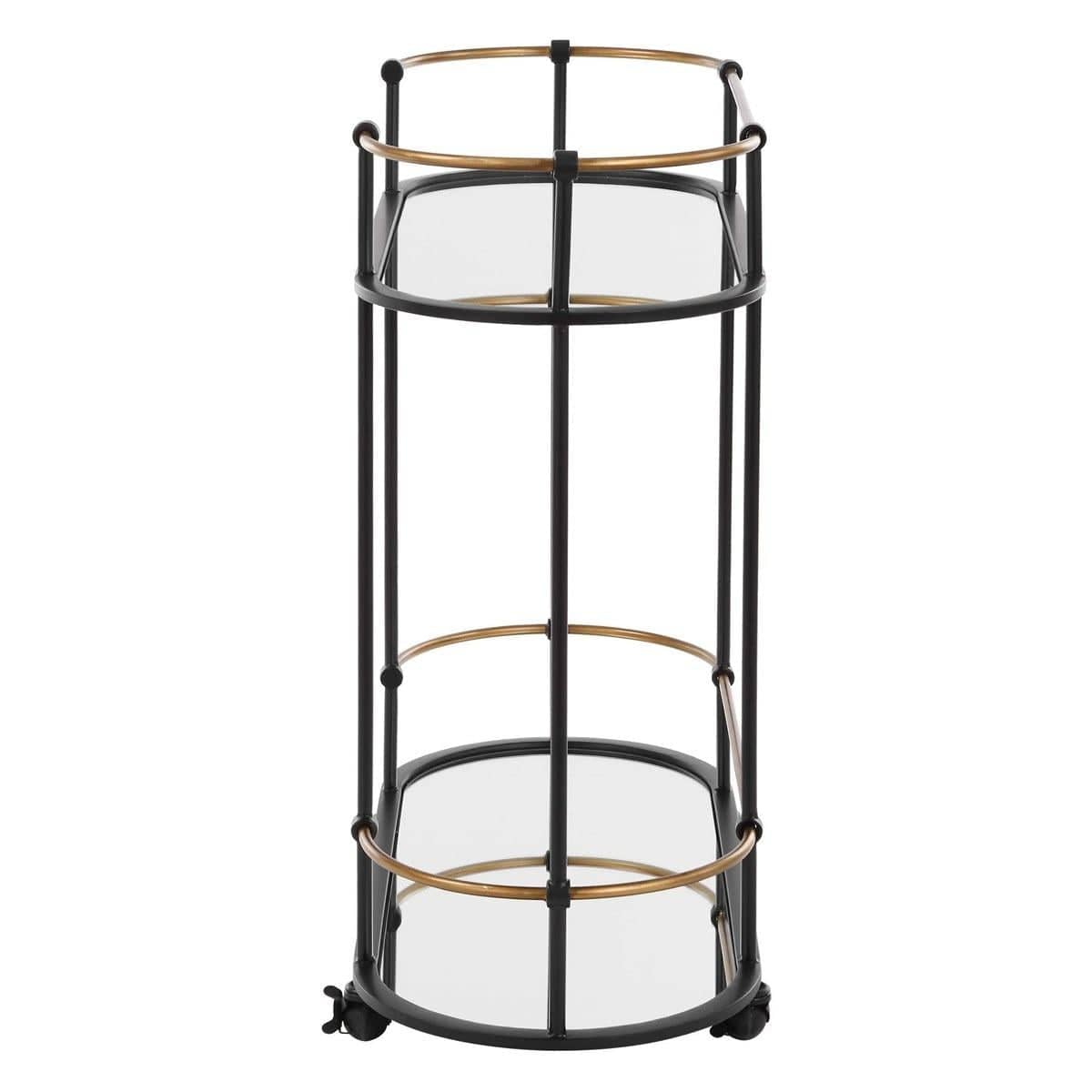Uttermost Dining Andre Iron Bar Cart House of Isabella UK