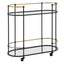 Uttermost Dining Andre Iron Bar Cart House of Isabella UK
