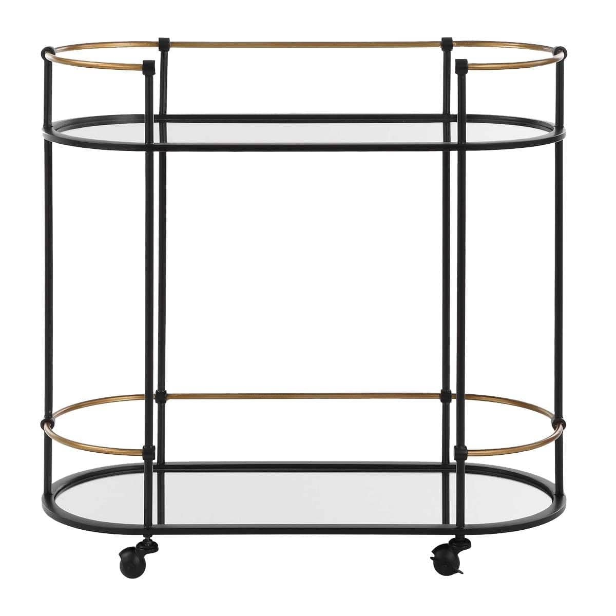 Uttermost Dining Andre Iron Bar Cart House of Isabella UK