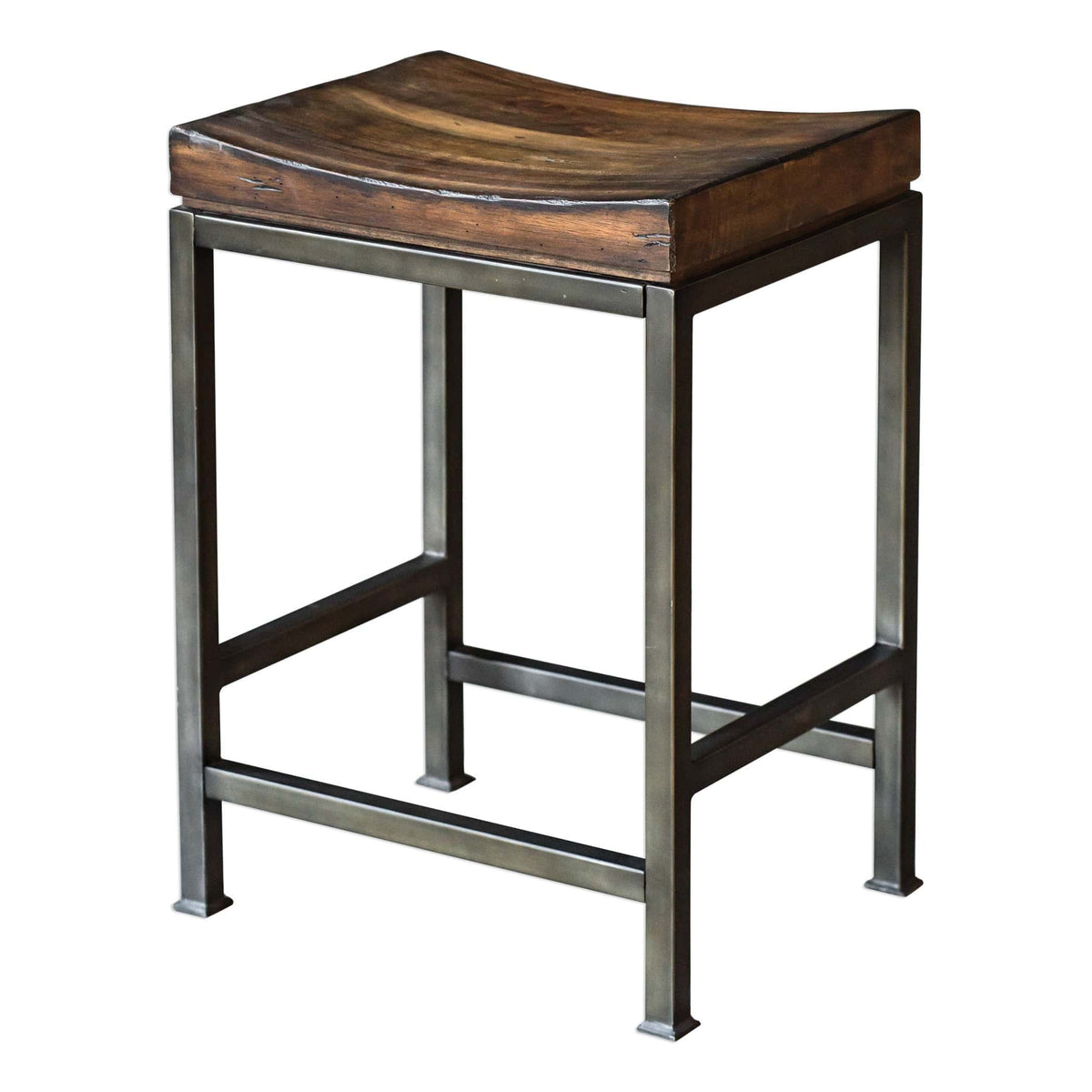 Uttermost Dining Beck Wood Counter Stool House of Isabella UK