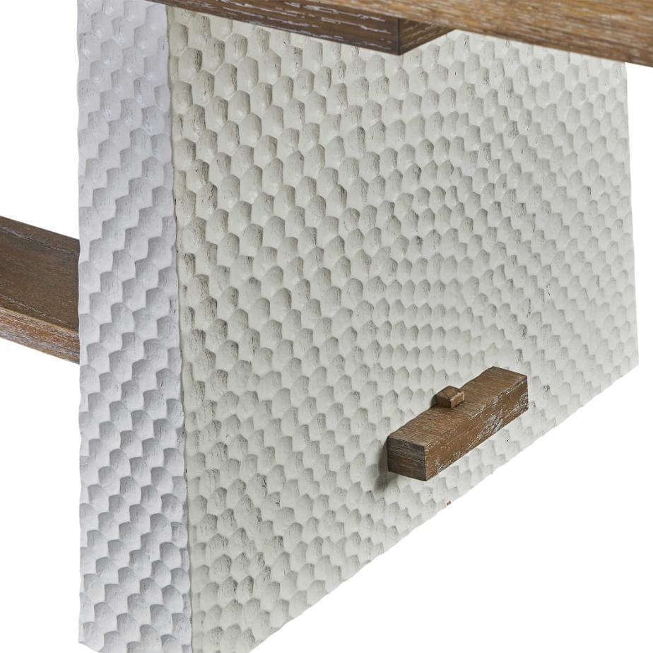 Black Label Hewn Trestle Extension Dining Table - 2 Cartons.