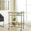 Uttermost Dining Erena Brass Bar Cart House of Isabella UK