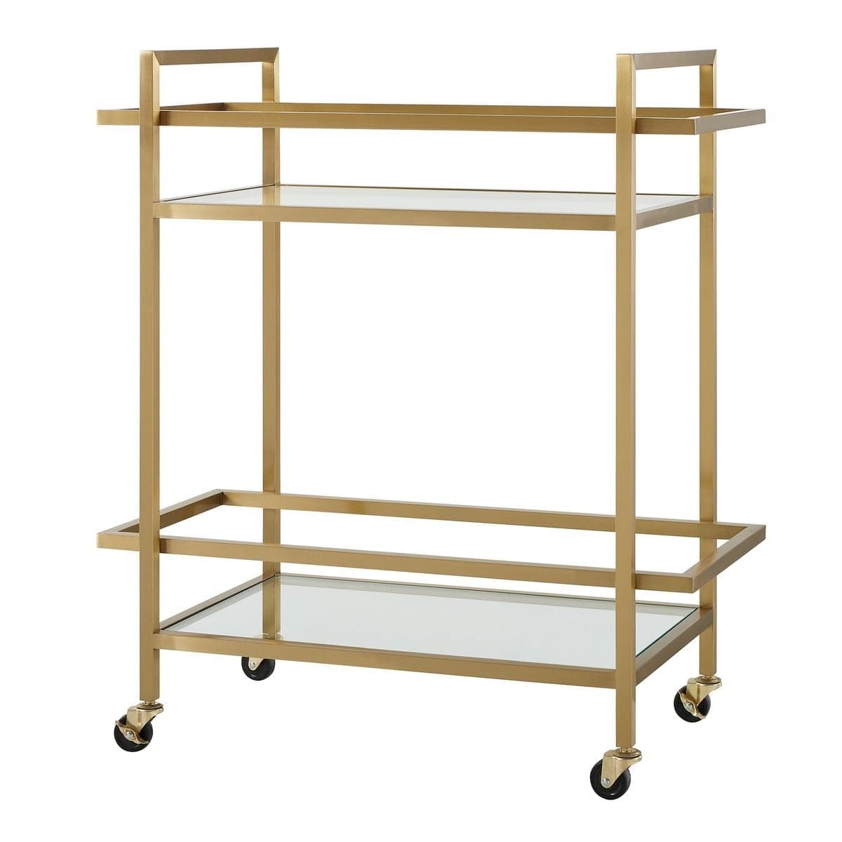 Uttermost Dining Erena Brass Bar Cart House of Isabella UK