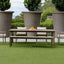 Uttermost Dining Forsyth Indoor/Outdoor Dining Table in Dark Grey House of Isabella UK