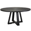 Uttermost Dining Gidran Round Black Dining Table House of Isabella UK