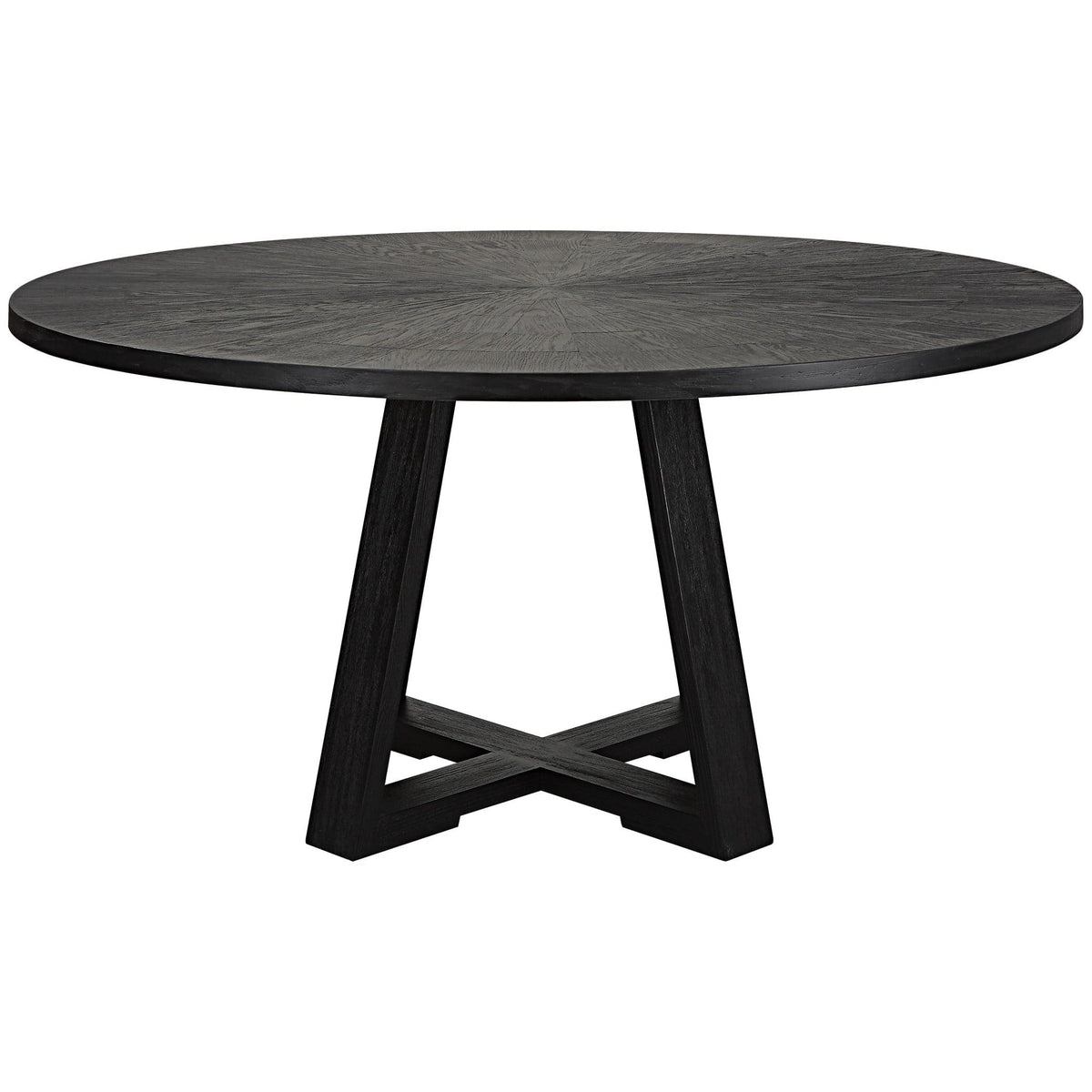 Uttermost Dining Gidran Round Black Dining Table House of Isabella UK
